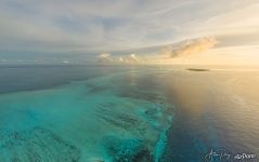 Cosmoledo Atoll at sunset