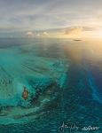 Cosmoledo Atoll at sunset