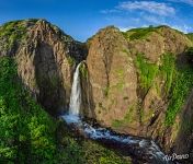 Waterfall in the Kamenistaya Bay