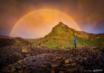 Rainbow over the Giant’s Causeway