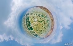 Salt patterns of Dead Sea. Planet Salt patterns of Dead Sea. Planet
