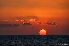 The sun sets in Indonesia The sun sets in Indonesia