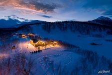 Snow Valley at night