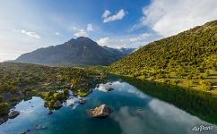 Fann Mountains. Bibijonat Lake