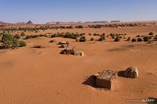 Village near the salt lake