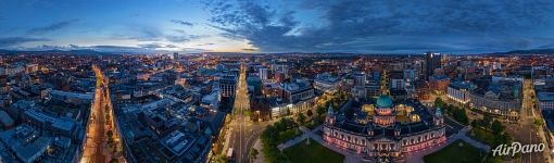 Belfast City Hall. Panorama