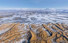 Chara Sands and Udokan mountain range