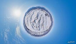 Early spring in Chara Sands. Planet Early spring in Chara Sands. Planet