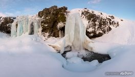 Frozen waterfall