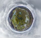 Small rivers around lake Langisjor. Planet