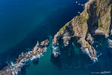 Sivuchya Rock and Cape Aniva from above Sivuchya Rock and Cape Aniva from above