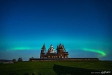 Northern lights above Kizhi Northern lights above Kizhi