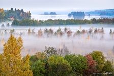 Fog over Kizhi Island