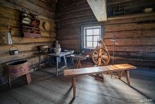 Interior of a traditional Karelian house