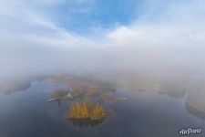 Fog over Lake Onega