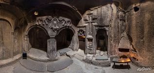 Geghard Monastery. Entrance to the main temple