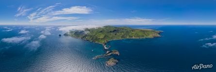 Panoramic view of Moneron Island