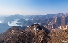 Above the temples at the Jiaoshan Wall