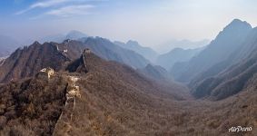 Jiankou Wall. Between Sky Stair and Jiankou Spot