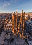 Barcelona, Spain. Sargrada Familia at sunset Barcelona, Spain. Sargrada Familia at sunset