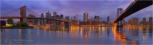 Brooklin bridge and Manhattan bridge