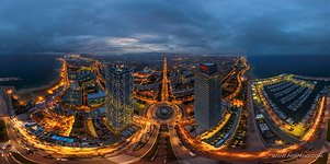 Barcelona at night, Spain