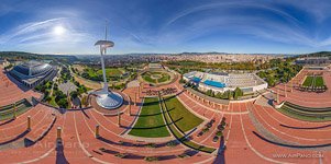 Barcelona, Spain. The Montjuic comunication tower