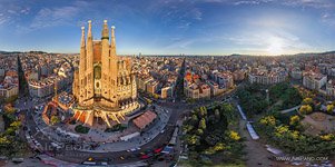 Barcelona, Spain. Sargrada Familia in the evening Barcelona, Spain. Sargrada Familia in the evening