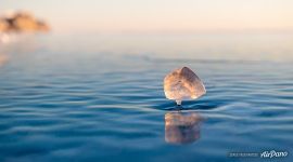 Ice on Baikal Lake