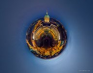 Kazan Cathedral at night