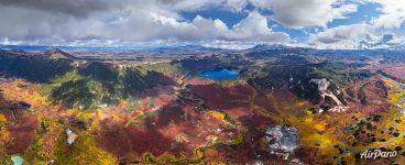 Uzon caldera from above