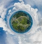 Above Li River near Xingping Town. Planet Above Li River near Xingping Town. Planet