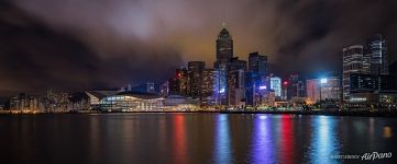 Clouds over night Hong Kong