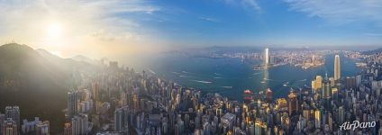 Hong Kong at sunset