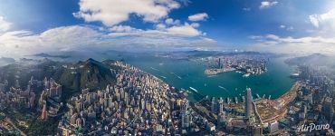 Hong Kong from an altitude of 700 meters