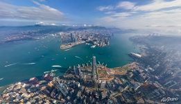 Hong Kong from an altitude of 700 meters